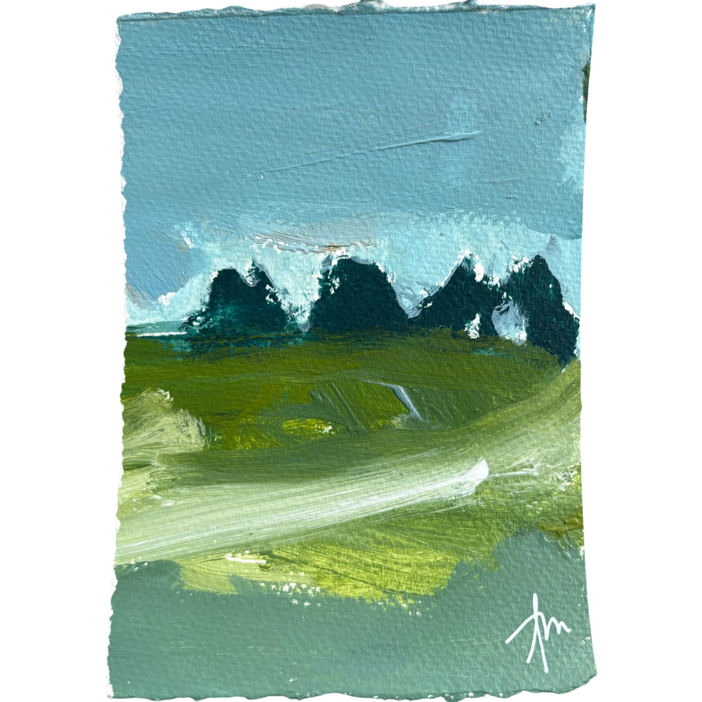 Bleu Trees I